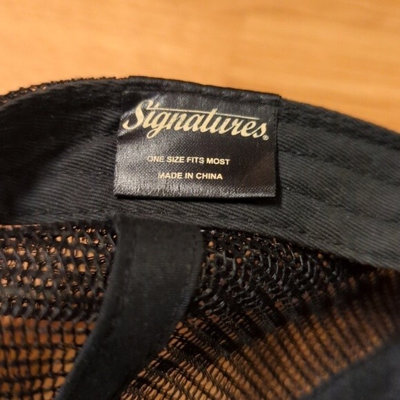 NASCAR Mesh Trucker Hat Cap Adjustable Logo Racing Gray Black Red - Picture 7 of 8